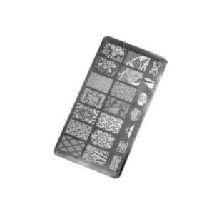 Kleine Nailart-Platten aus Metall